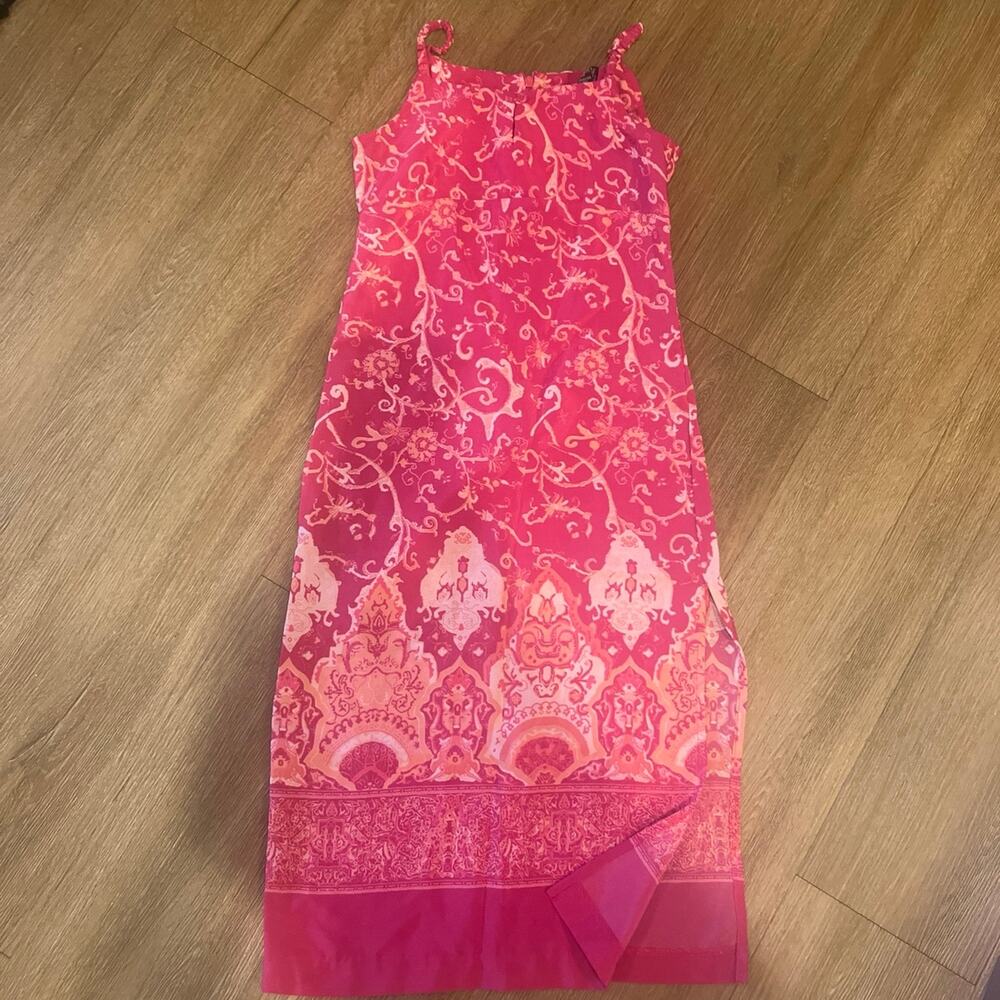 Girls long dress with slit Sz 7